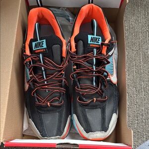 Nike Vomero 5 Black and Orange Athletic Shoes